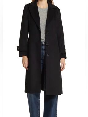 New! Sam Edelman Designer Reefer single-breasted wool-blend coat — Size 0